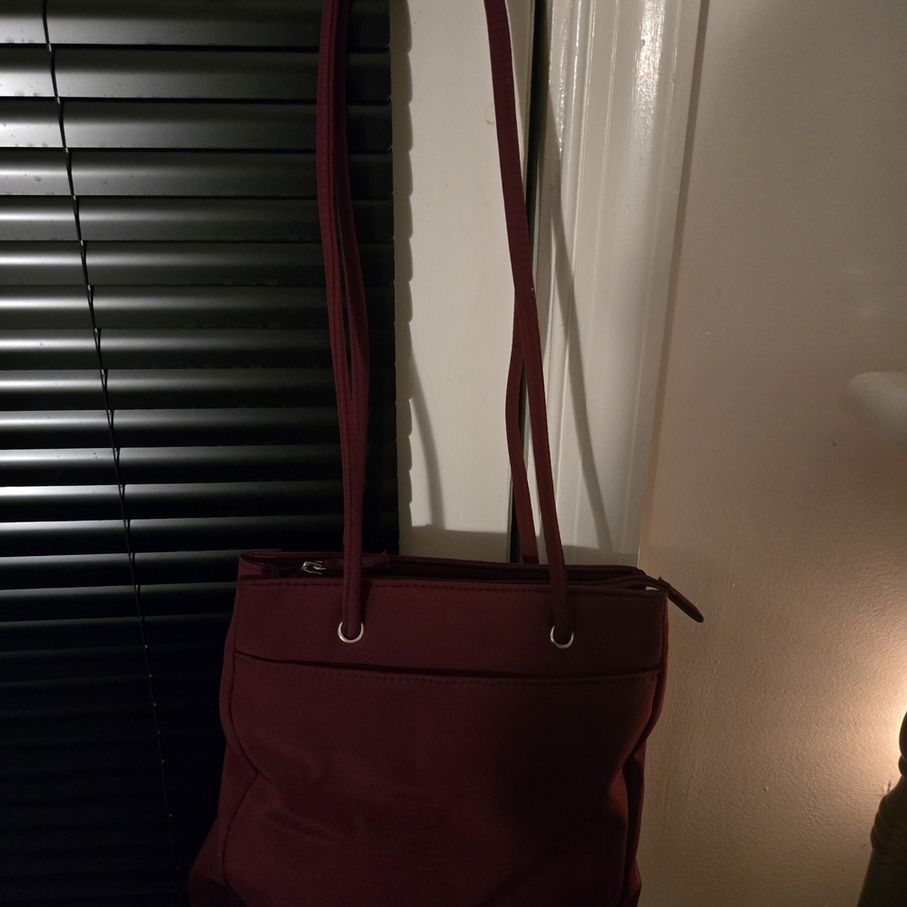 Elegant Burgundy Tote Bag